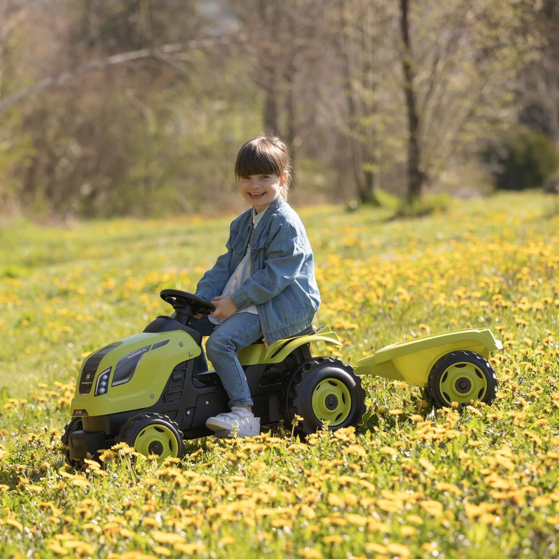 Smoby Trattore Farmer XL zielony + 3 lata