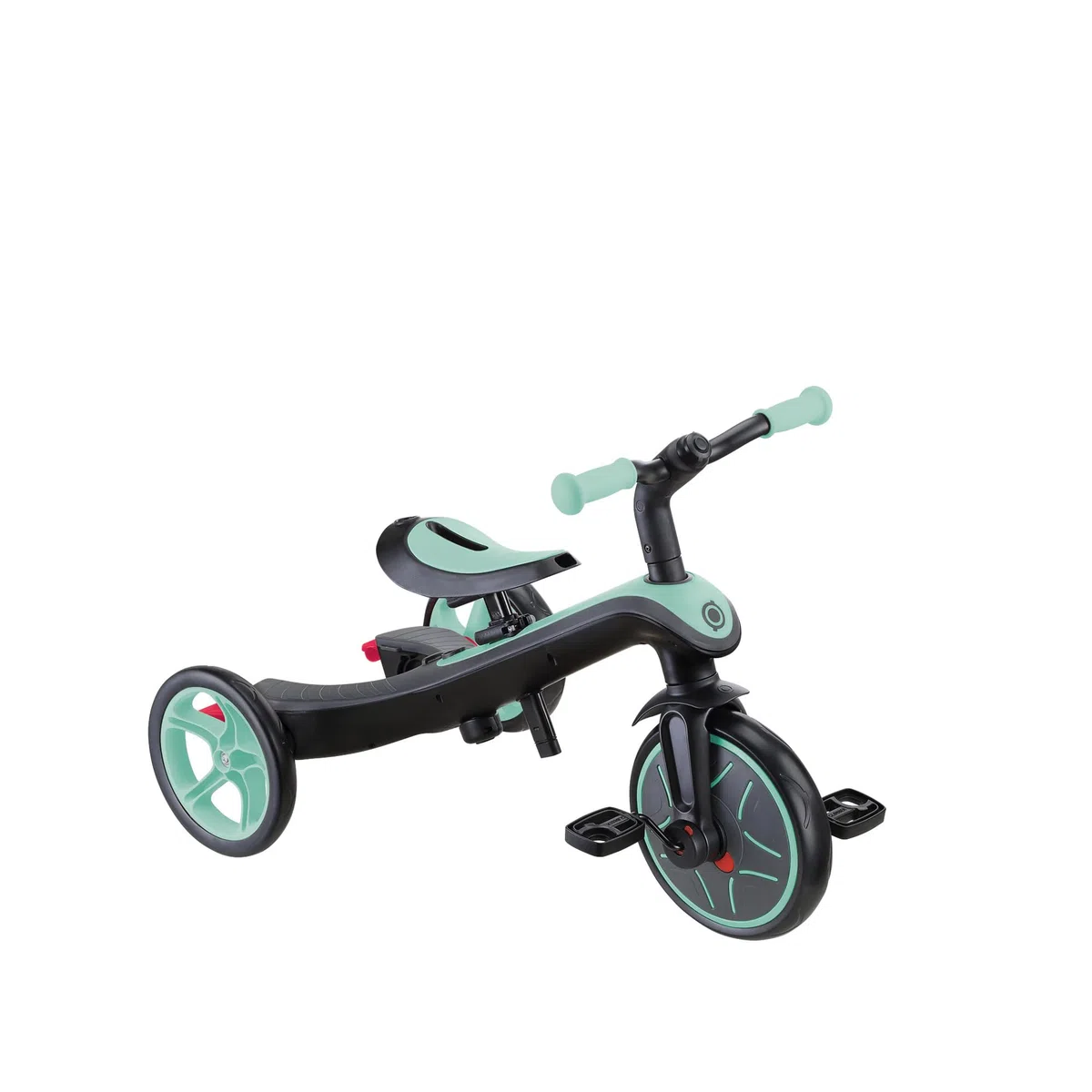 Globber - Triciclo Explorer 4 in 1 - Triciclo evolutivo e draisiano per bambini dai 10 mesi ai 5 anni, verde menta