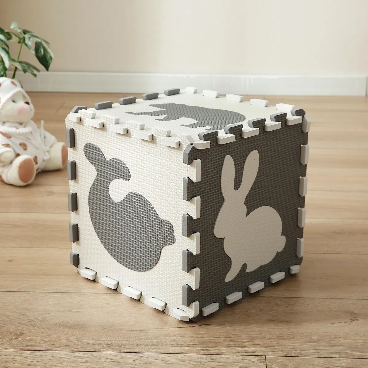 Tappeto Puzzle EVA Morbido Antiscivolo per Bambini 142x142x1cm 36 Pezzi Modello 11