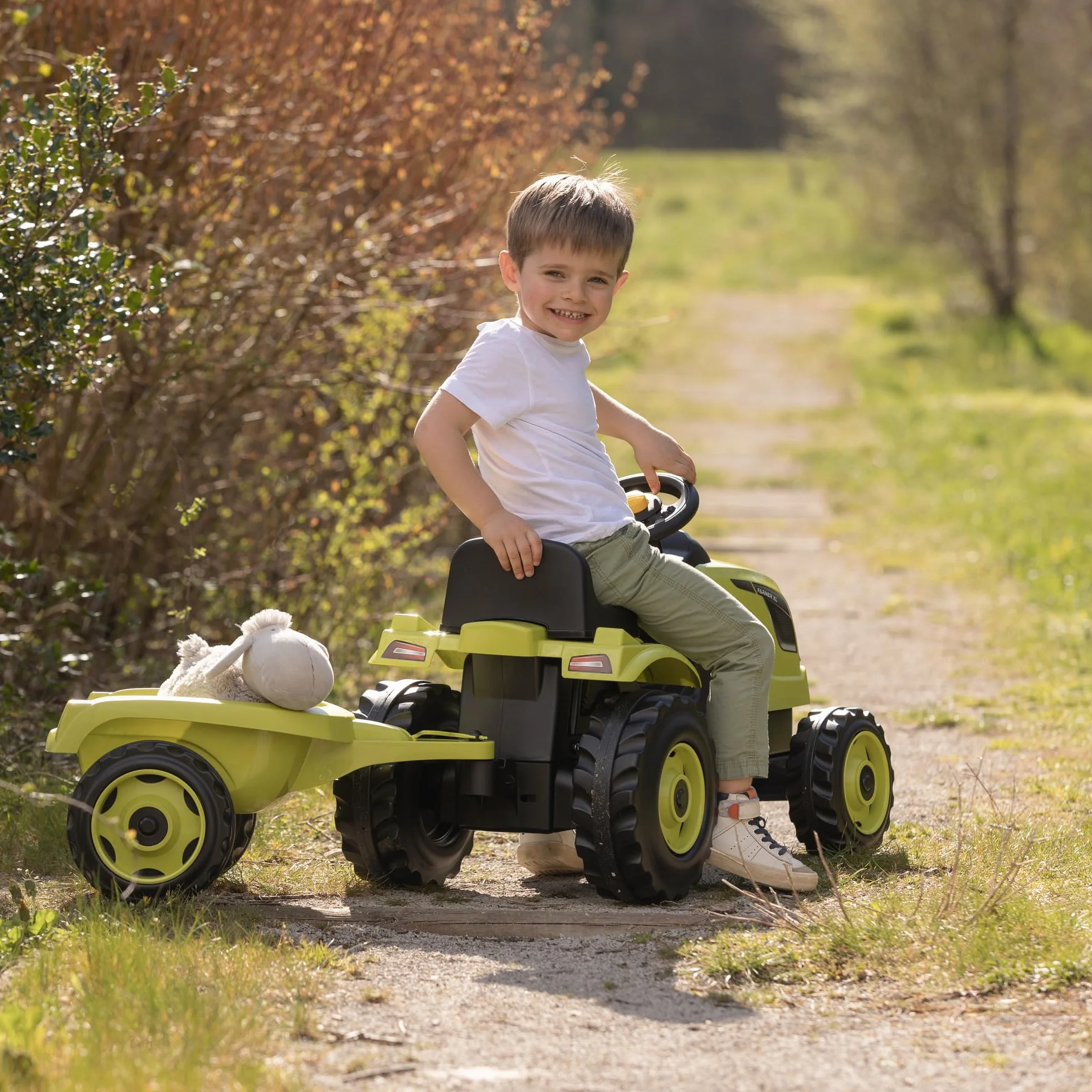 Smoby Trattore Farmer XL zielony + 3 lata