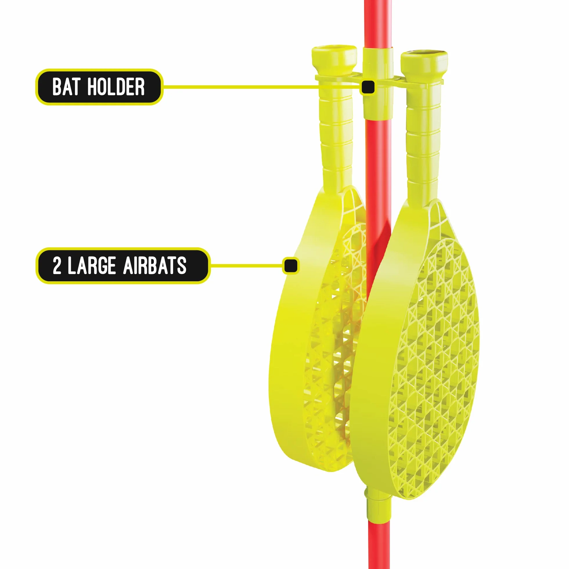 Swingball Classic altezza 1,65 m senza supporto incluso con 2 racchette e vera palla da tennis - dai 6 anni dim L36,2 x 46 x h165