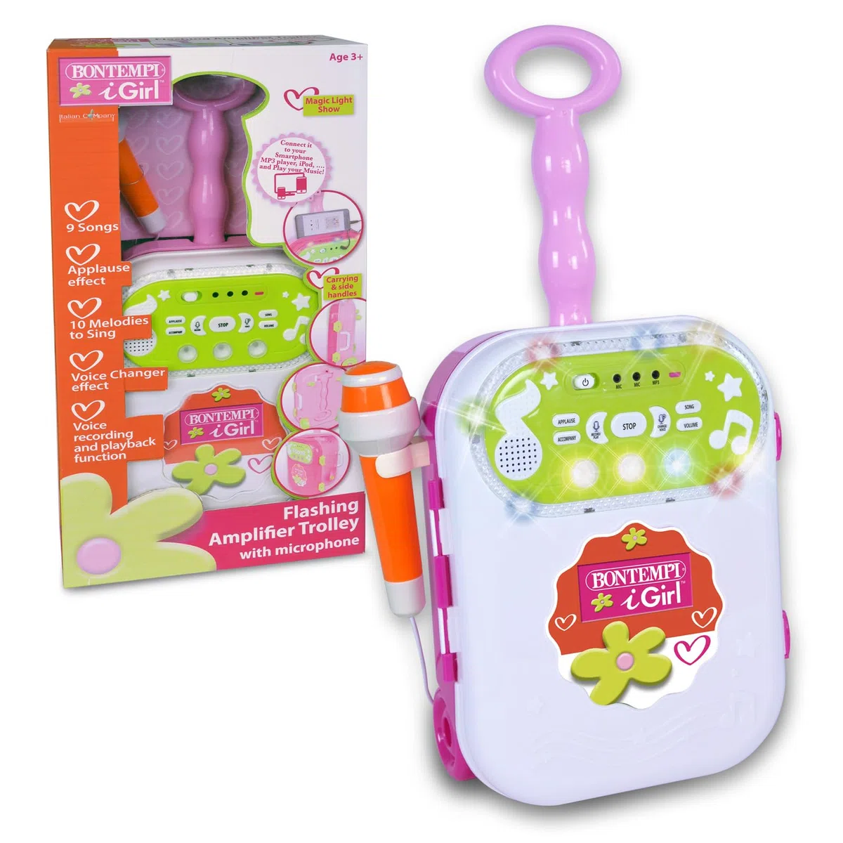 Bontempi | GrooveWheels - L'Amplificatore Trolley Che Porta Il Party Ovunque tu Vada per Bambina, 270x490x135 mm