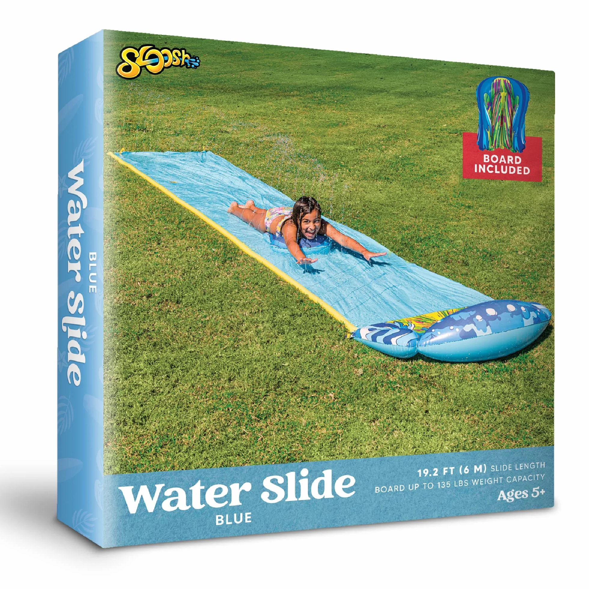 JOYIN Scivolo d'Acqua 230x35,5in 584,2x90,2cm con Irrigatore Integrato per Giardino