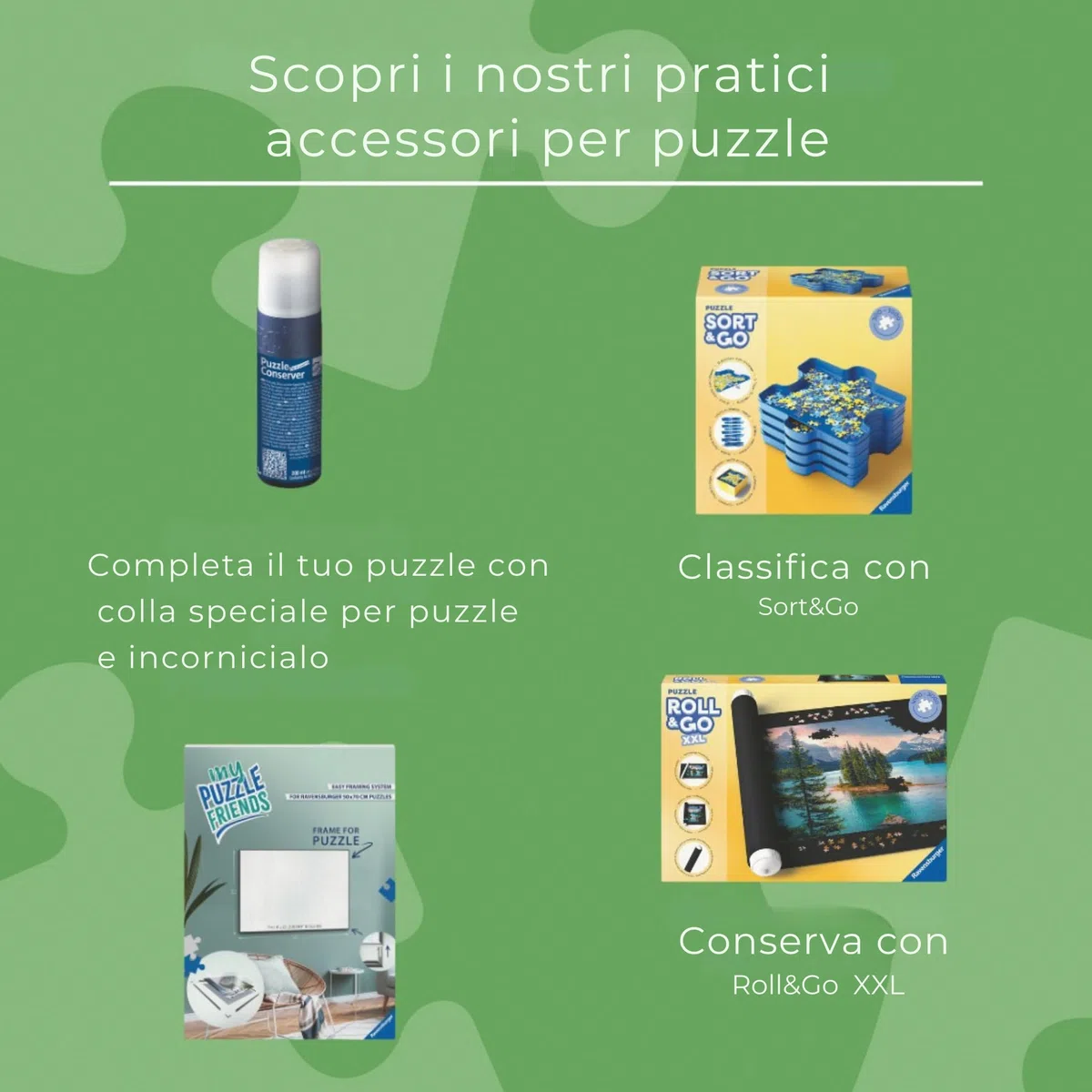 Ravensburger - Puzzle Portfolio Accessorio | Idea Regalo Per Lei O Lui | 70x50 Cm | Tappeto Puzzle Bambini | Cartella Per Puzzles 1000 Pezzi