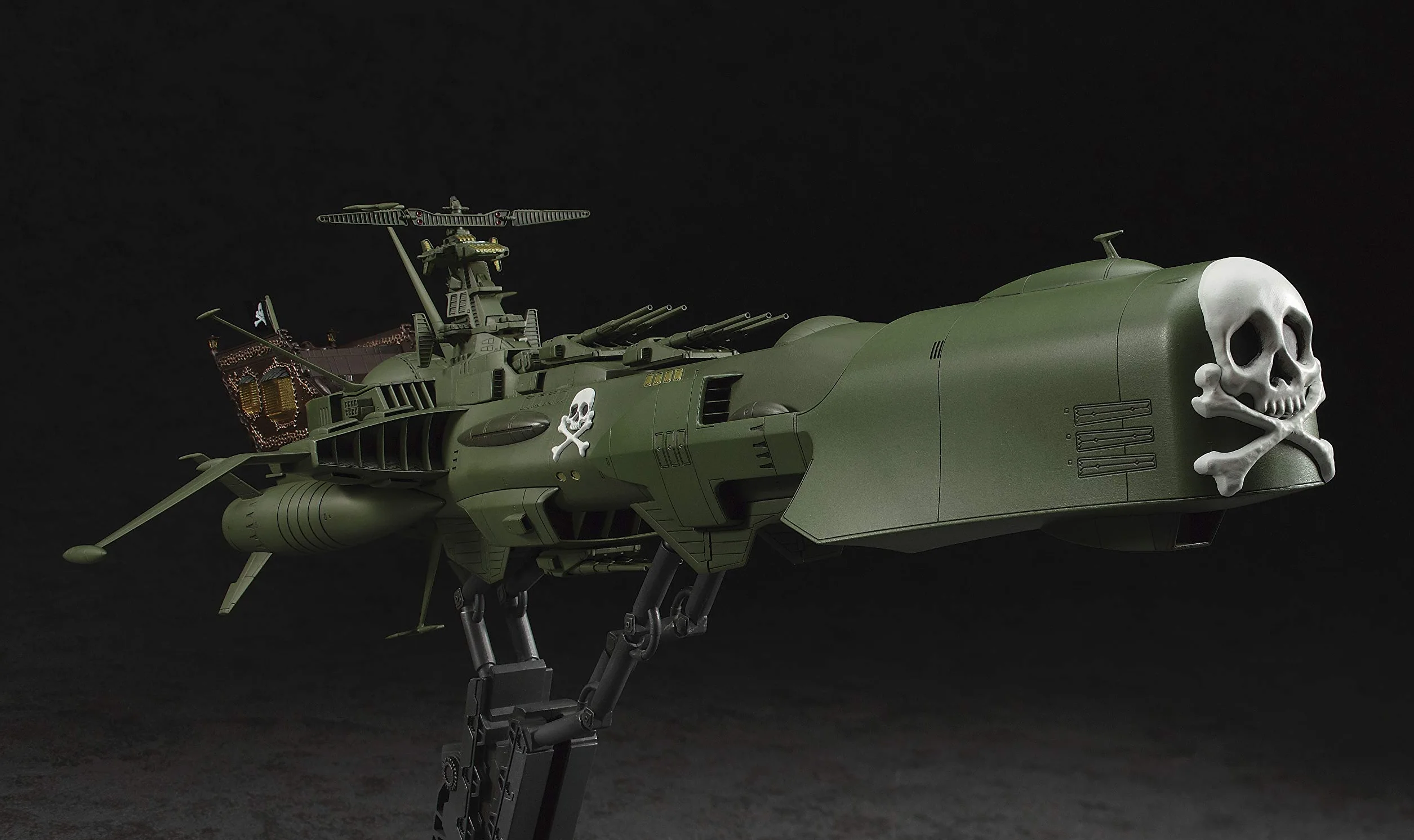 Modello ARCADIA "CLASSIC" VERDE di CAPITAN HARLOCK Kit Montaggio Scala 1:1500 Hasegawa CW05