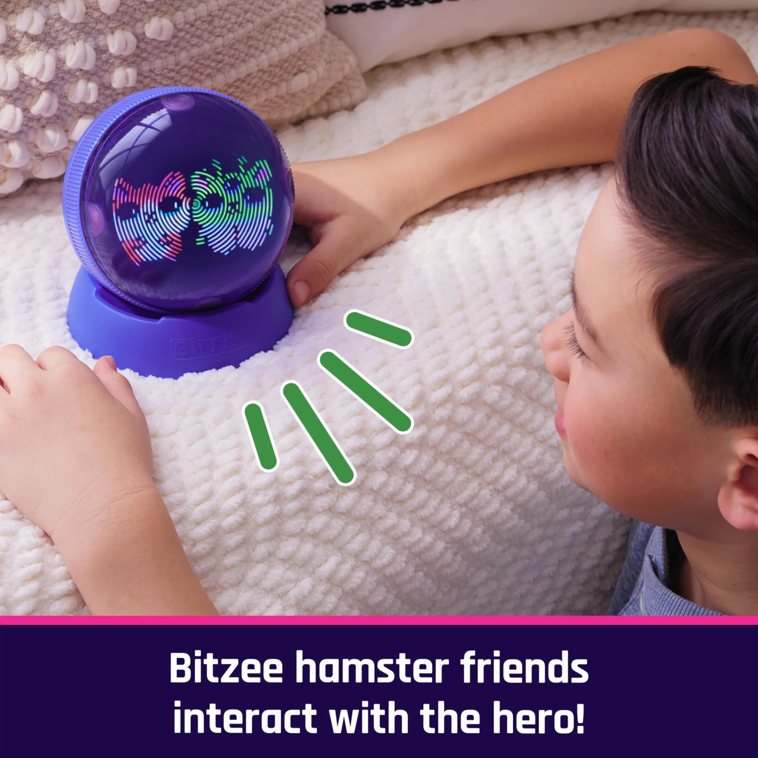 Bitzee, Palla per criceti giocattolo interattivo con oltre 20 criceti all'interno, rotola e reagisce al tocco, giocattoli digitali per bambini per ragazze e ragazzi dai 5 anni in su