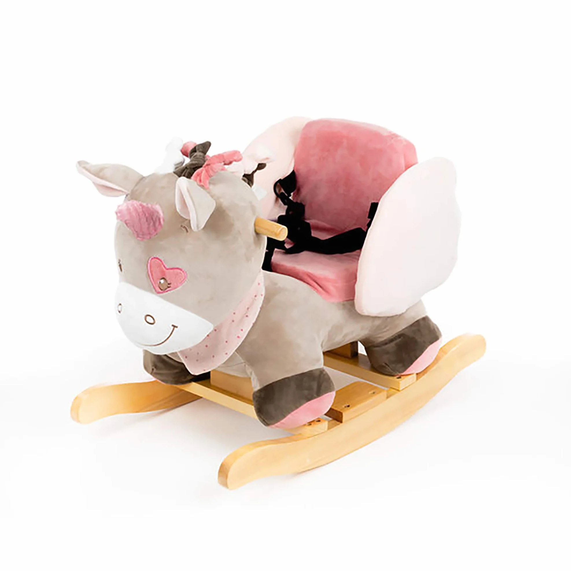 Nattou Dondolo per bambini Jade L'Unicorno, 10-36 mesi, 62 x 32 x 52 cm, Beige/Rosa, 987301