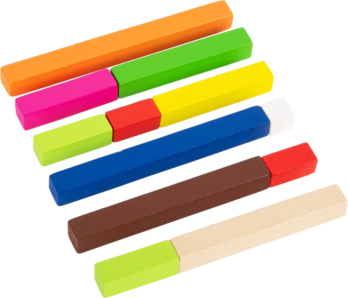 Tabellina Regoli Small Foot in Legno 300 Regoli Colorati per Imparare a Contare dai 5 Anni