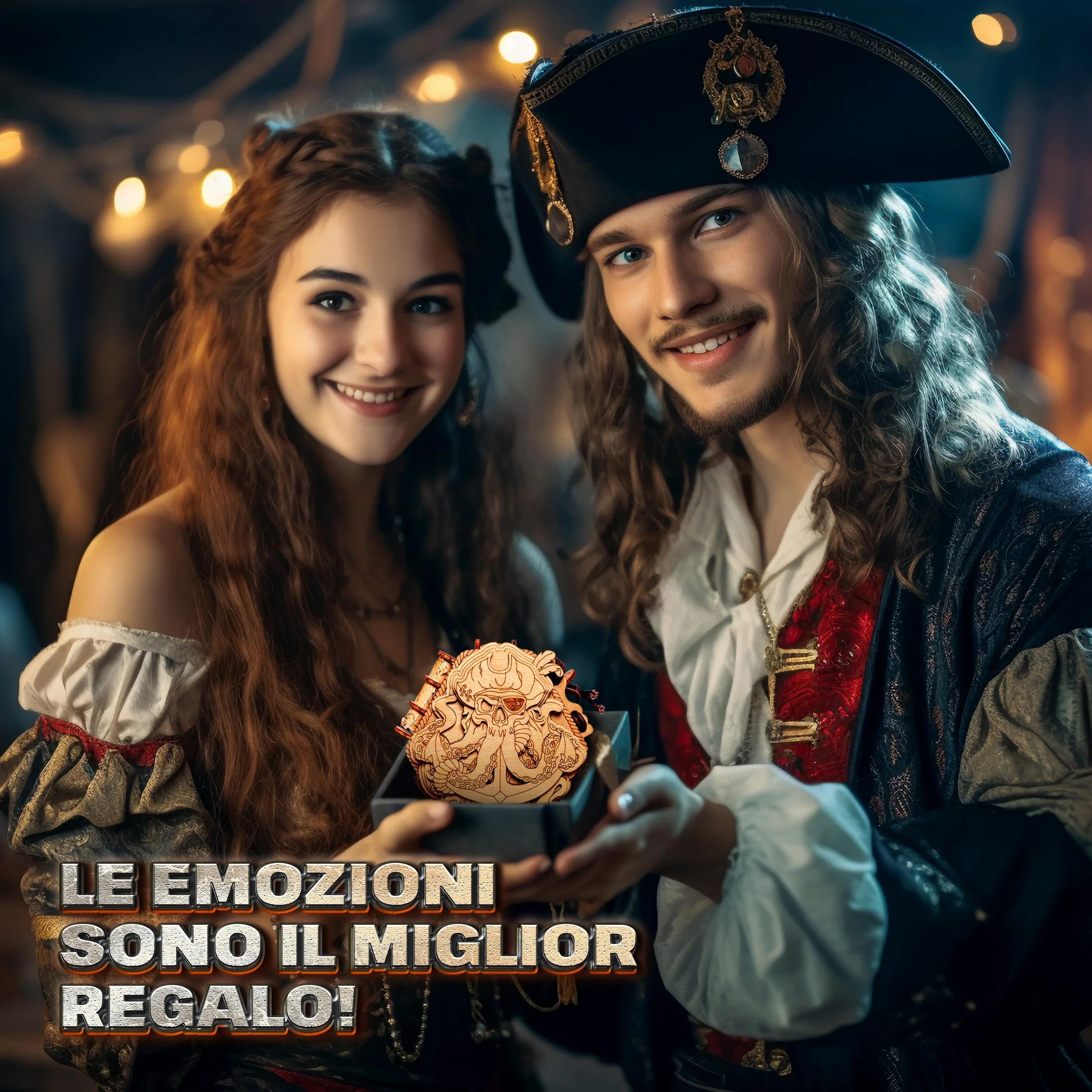 ESC WELT Blackbeard's Compass Puzzle Box - Escape Room in una scatola - Rompicapo - Scatola di gioco in fuga 3D - Giochi di indovinelli in scatola - Scatola di puzzle per bambini e adulti