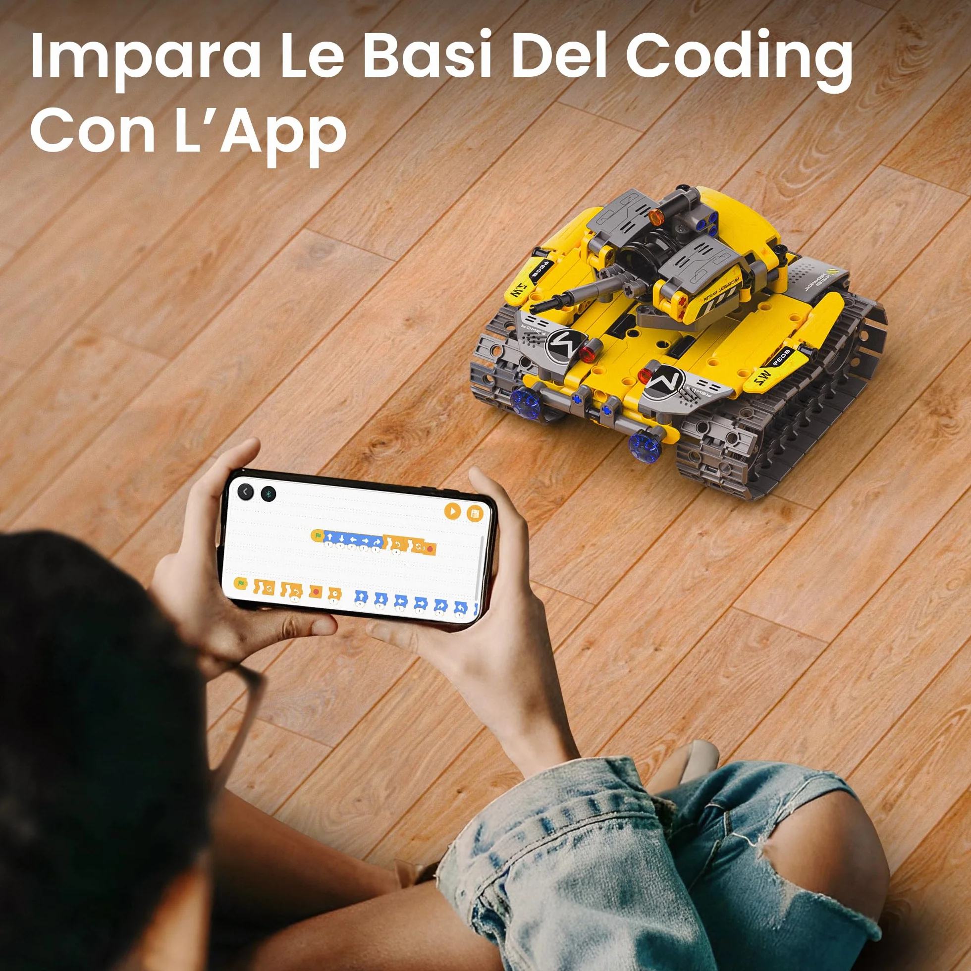 Sillbird 5-in-1 Kit di costruzione di robot con telecomando Regali STEM per ragazzi di età compresa tra 8 e 13 anni, Coding Giocattoli robotici per bambini Compleanno（488 pezzi）