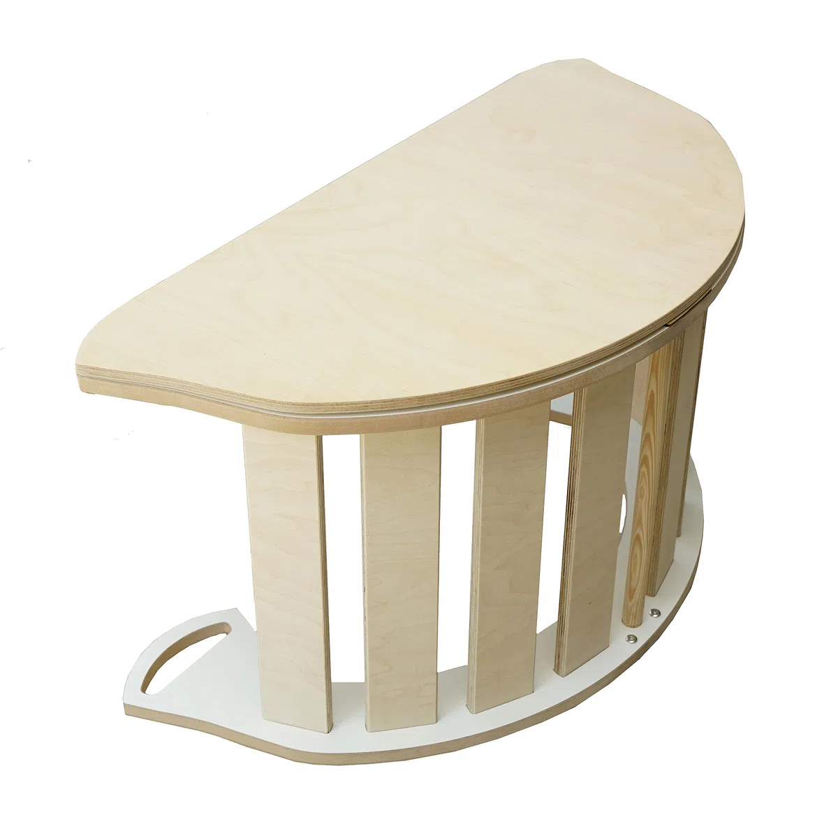 Skyline Altalena equilibrio legno tunnel arco arrampicata montessoriano per bambini dondolo scivolo con rampa L Bianco