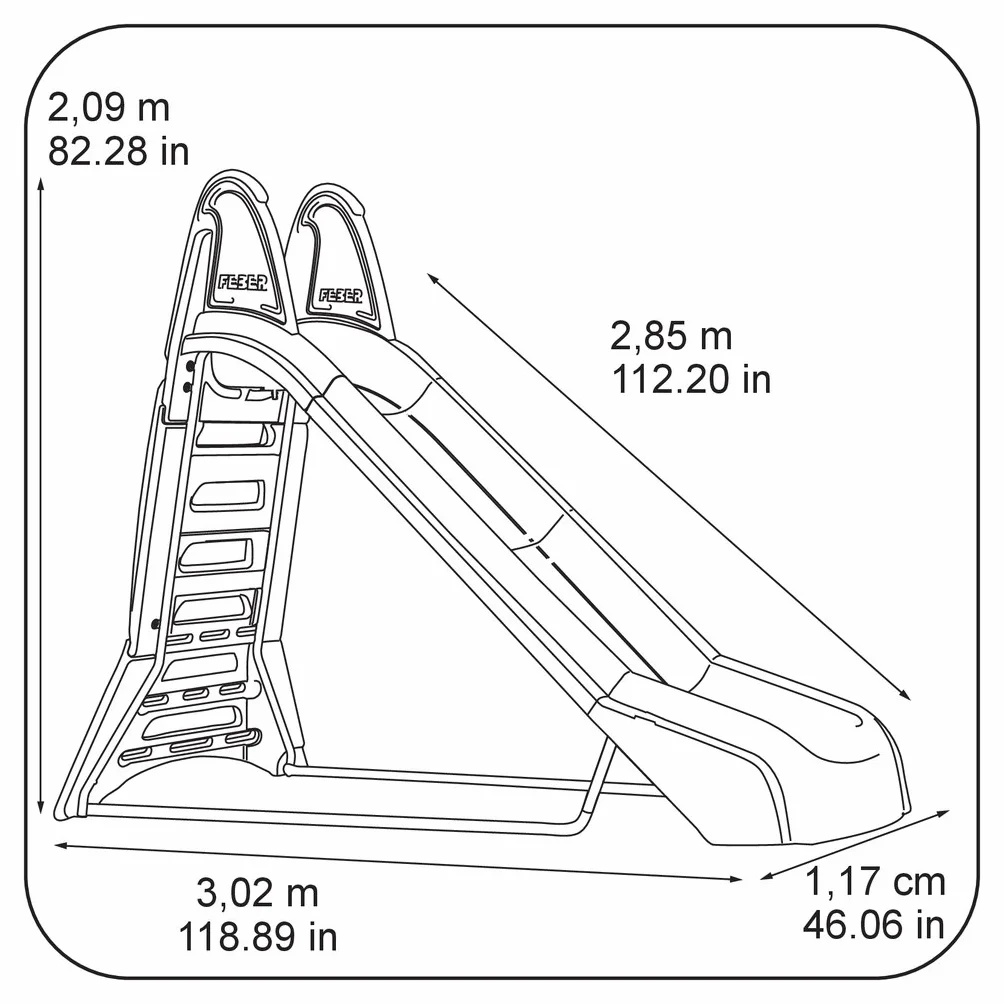 Feber 800009709 - Mega Scivolo con Acqua