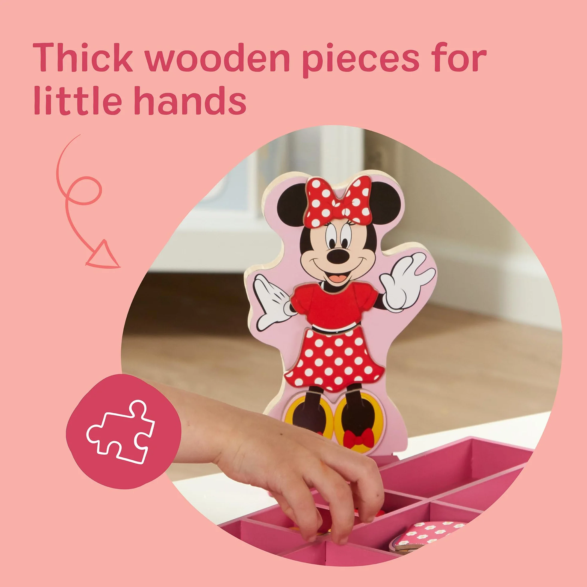 Melissa & Doug Minnie and Daisy Wooden Magnetic Dress-Up Play Set