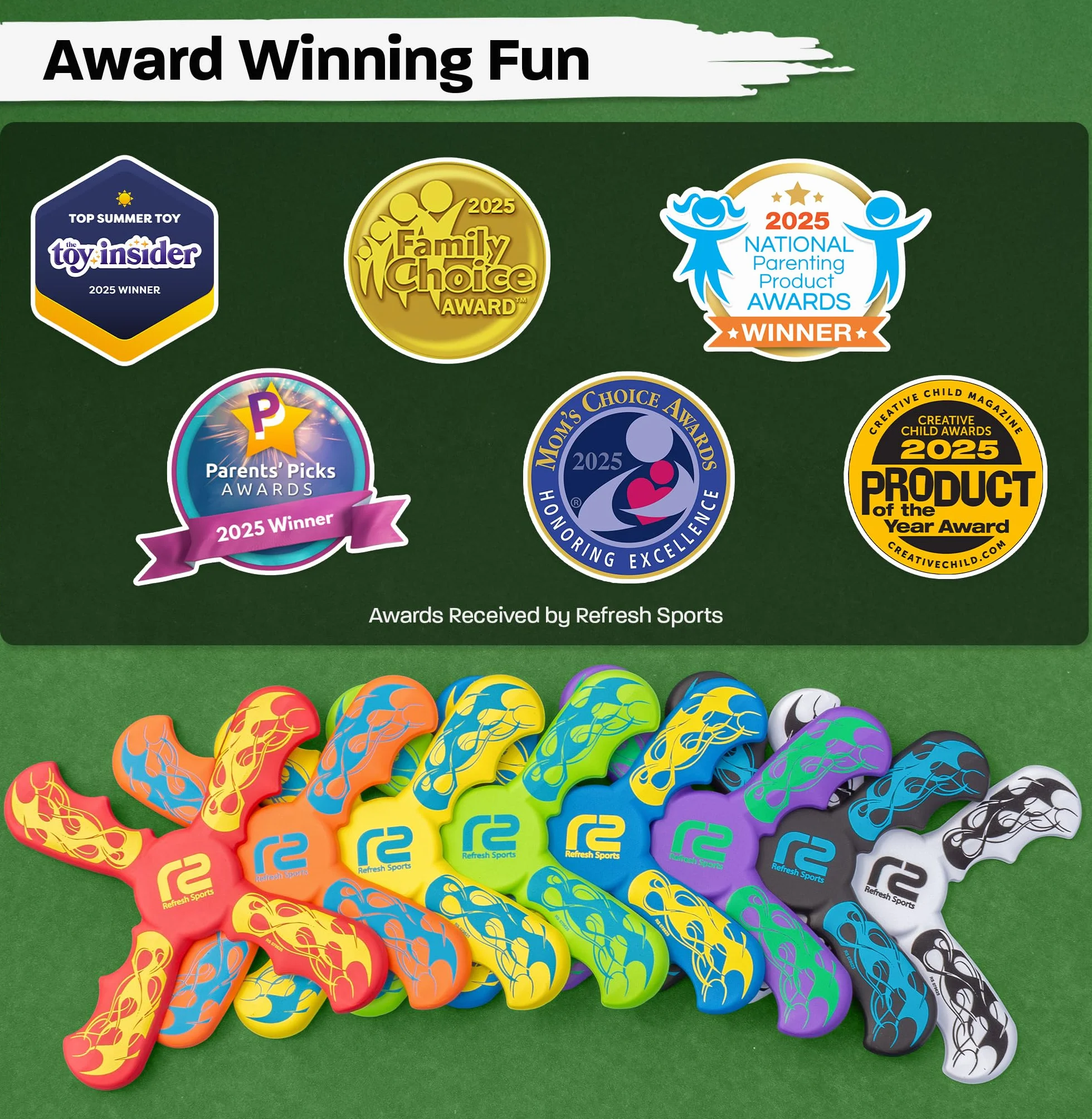 Boomerang for Kids – It Really Does Fly Back – Divertente e facile da usare, giocattolo regalo per ragazzi e ragazze – Il design in schiuma morbida permette un gioco sicuro e ottima idea regalo per
