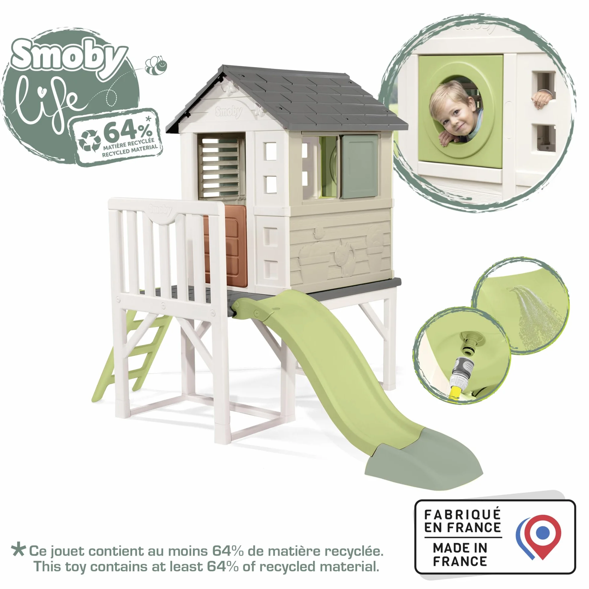 Smoby Life Casetta Palafitta 70 cm 98x110x127 cm dai 2 anni