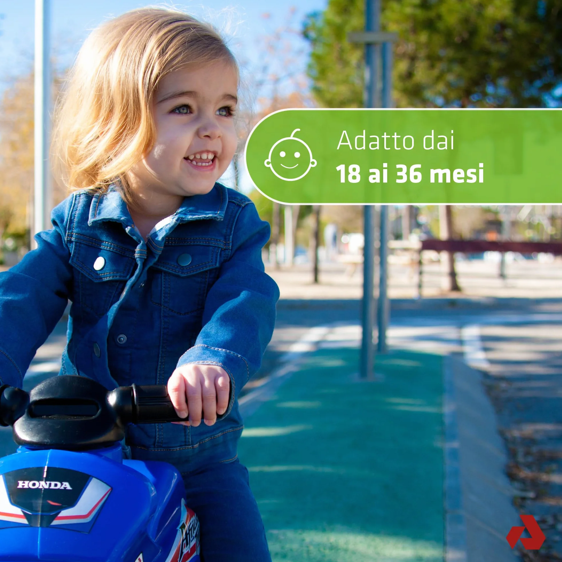 Moto per Bambini 18-36 Mesi Moto Bambino 3 Anni Ruote Larghe Stabile Senza Pedali - Primi Passi Bimbi - Ergonomica Maniglia Trasporto + Design Nero - INJUSA