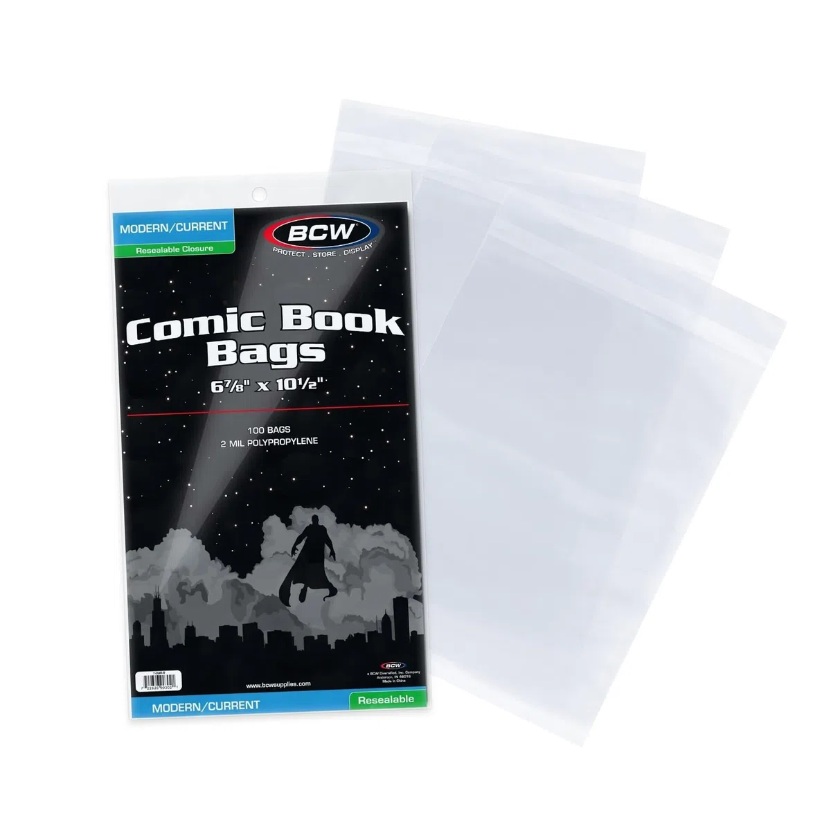 BCW Resealable Comic Book Bags 100 ct