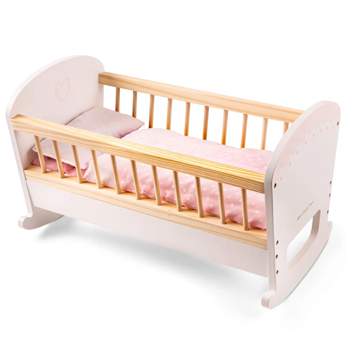 Seggiolone per Bambole in Legno Giocattolo per Bambini con Cuscino 43 cm