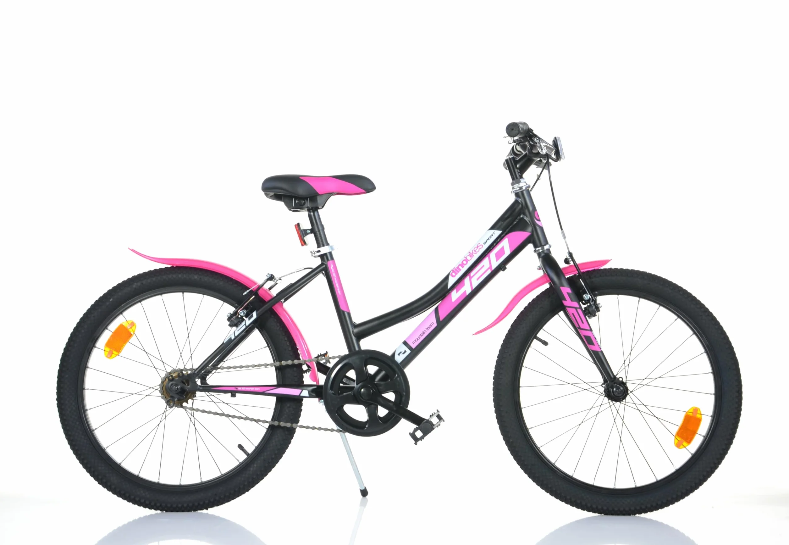 Dino Bikes Bicicletta Bambina 20 pollici nero e rosa