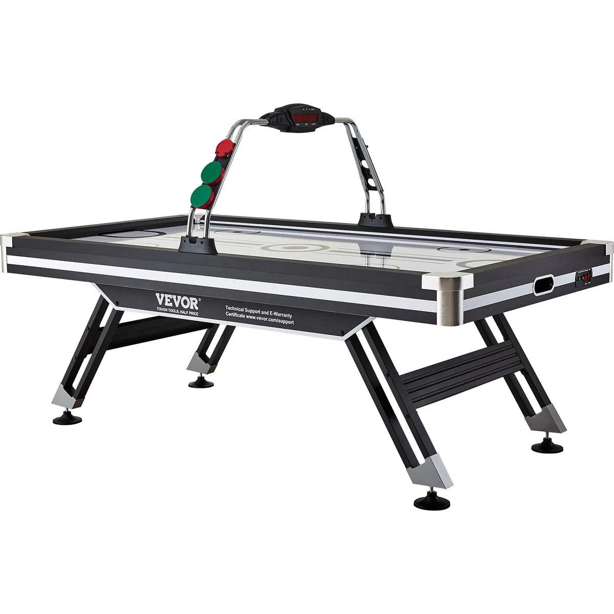 VEVOR Tavolo da Gioco ad Aria Compressa LED con 2 Dischi, 2 Spingitori, Sistema Punteggio Elettronico