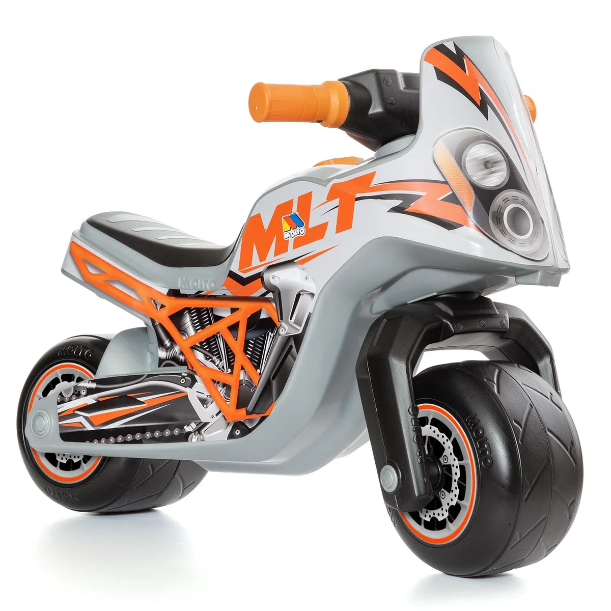 Molto | Moto Corridoio Molto Cross Race Plata | per tutti i tipi di terreno | Giocattoli per bambini sicuri e resistenti | Incoraggia lo sviluppo sano di bambini e ragazze | +18
