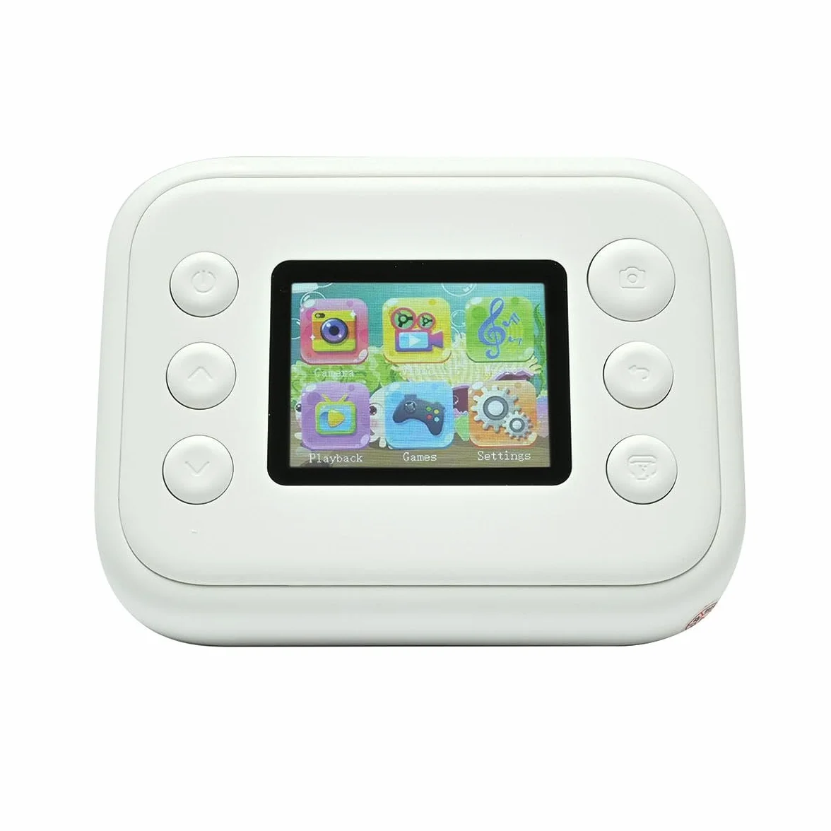 Lexibook, STARCAM Print HD, fotocamera con stampante istantanea, foto, video, selfie, musica, funzioni di gioco, kit di personalizzazione e scheda SD da 32 GB inclusa, bianco, DJ165
