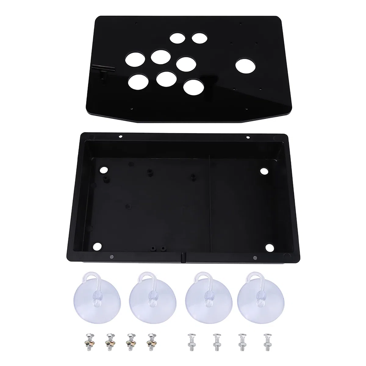 Pannello Acrilico Custodia Kit Fai da Te Ricambio per Macchine da Gioco Arcade Nero