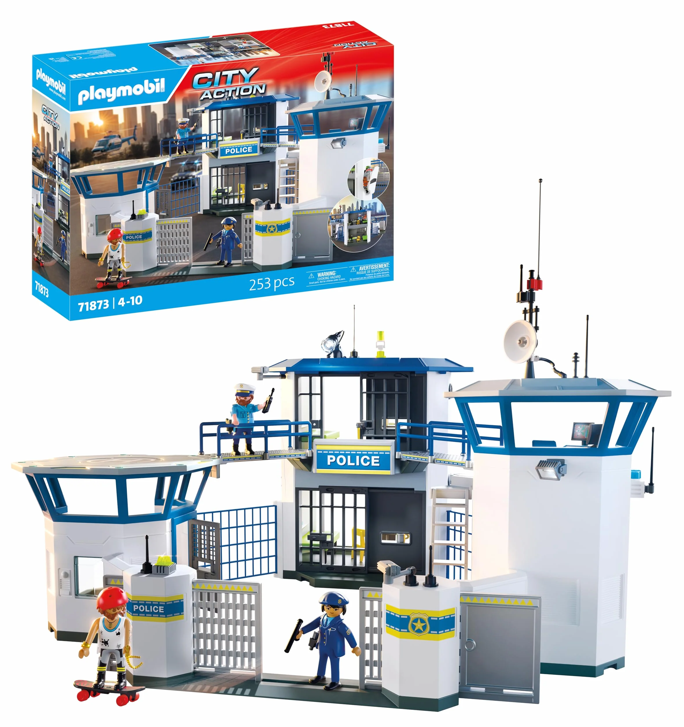 PLAYMOBIL Police Command Center Set da gioco con statuine