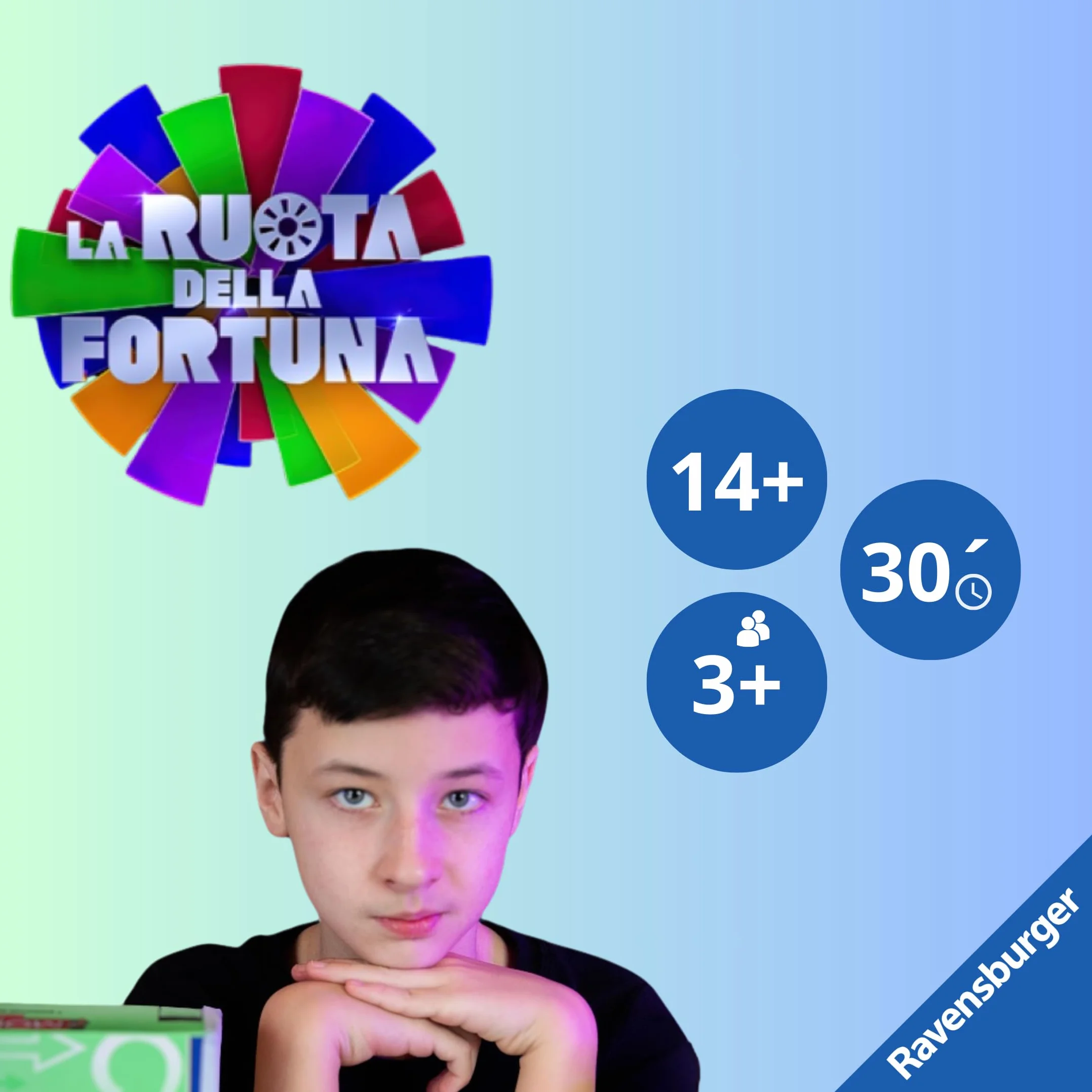 Ravensburger - La Ruota Della Fortuna | Giochi Da Tavolo Adulti | Gerry Scotti | Giochi Da Tavolo Divertenti +14 Anni | Gioco Da Tavola | 3+ Giocatori