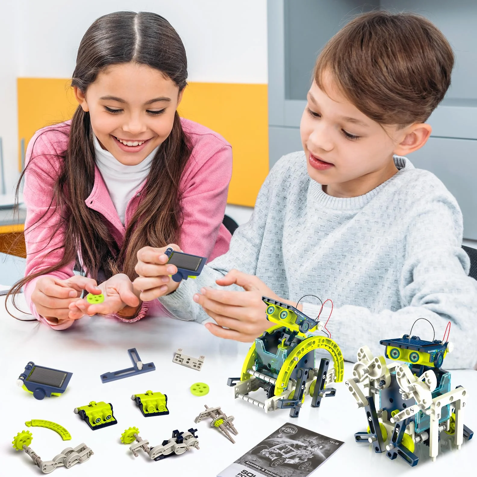 Hot Bee STEM Robot Solari Giocattoli da Costruzione per Ragazzi Età 8-12, Kit Scienza
