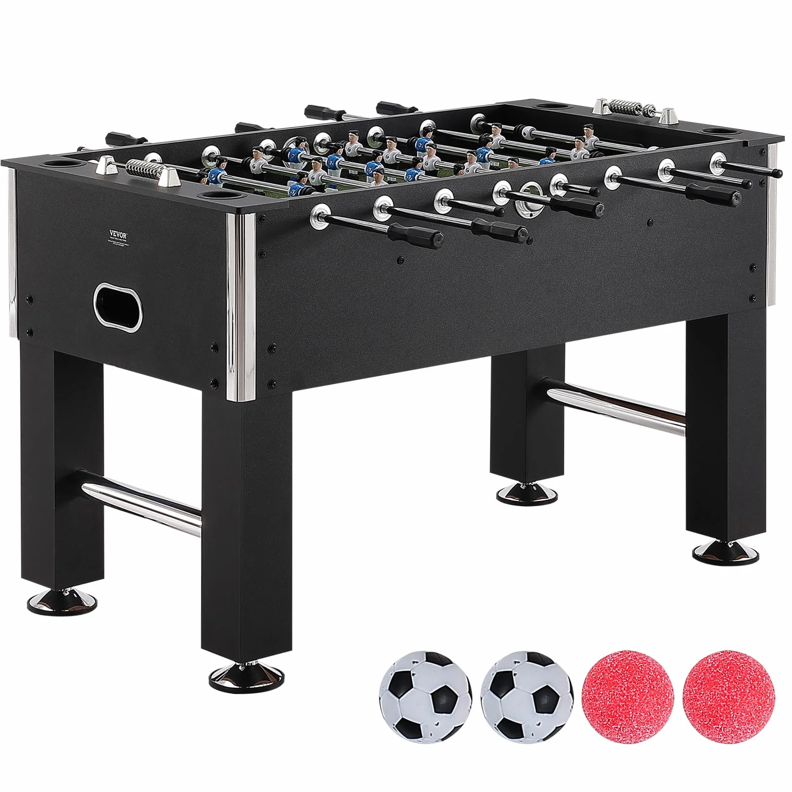 VEVOR Biliardino, Biliardino di Dimensioni Standard da 55 Pollici, Biliardino da Interno a grandezza naturale per Casa, Famiglia e Sala Giochi, Calcio con Set da Biliardino