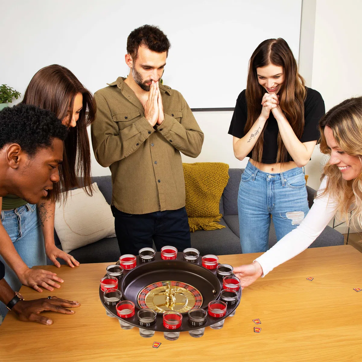 PREMIER Housewares 1404607 Roulette, Gioco da Bere, 16 Bicchierini
