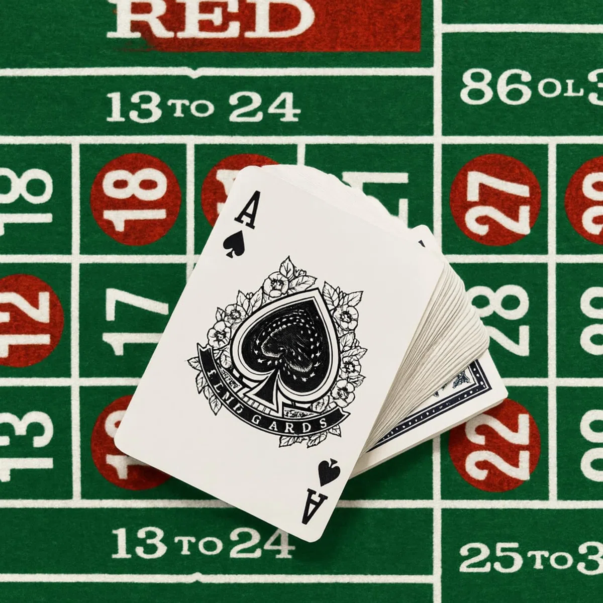 PALUPLUS Set da Casinò Completo con Roulette da 30 cm, Panno Verde da 80x30,5 cm, 1 Mazzo di 54 Carte, 60 Fiches e Rastrello, kit da tavola per serate in famiglia e feste -9303C -1,37