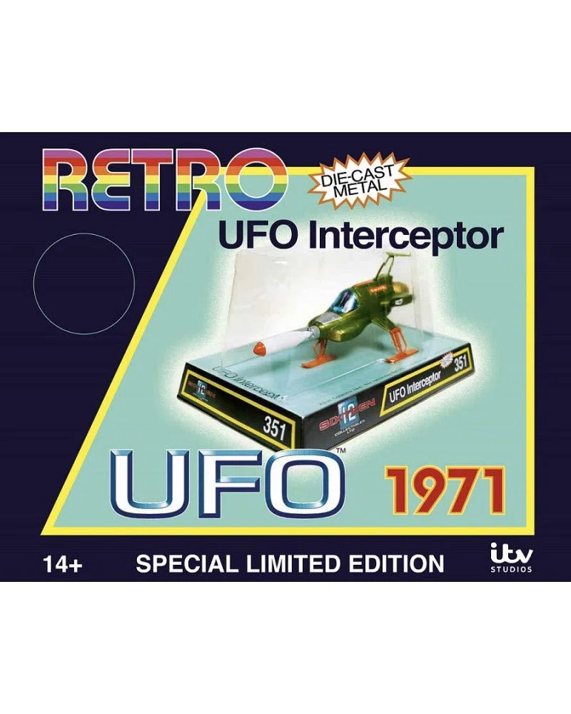 Sixteen 12 - UFO INTERCEPTOR 1971 Modello Die Cast Edizione SPECIALE RETRO Limitato Numerato - Multicolore - 15cm