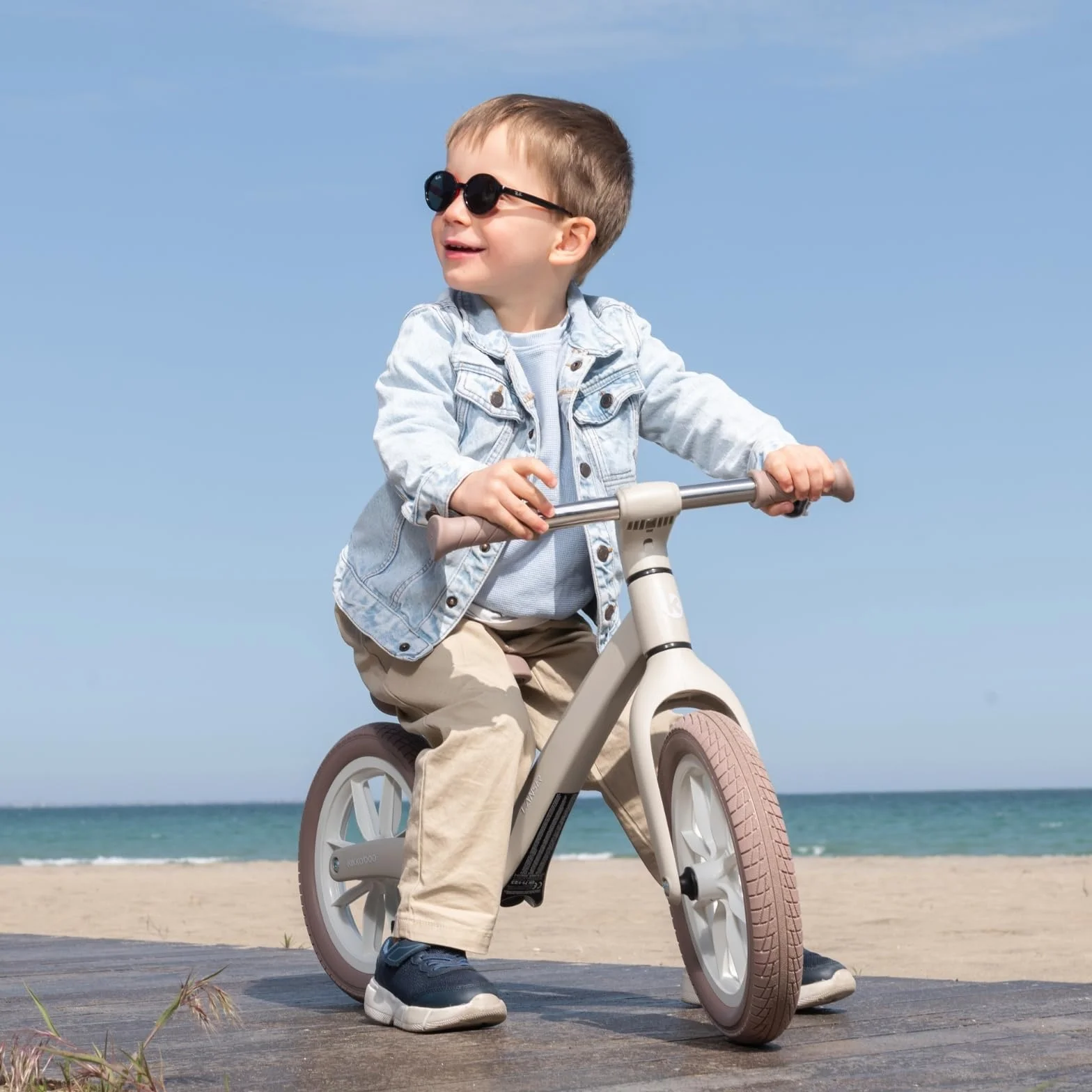 KikkaBoo Bicicletta Senza Pedali 3 Anni LANSER, Bici Senza Pedali 3-6 Anni, Pronta All’uso, Facile da Guidare e Trasportare, Aiuta l’equilibrio, Cresce Con il Bambino, Verde militare