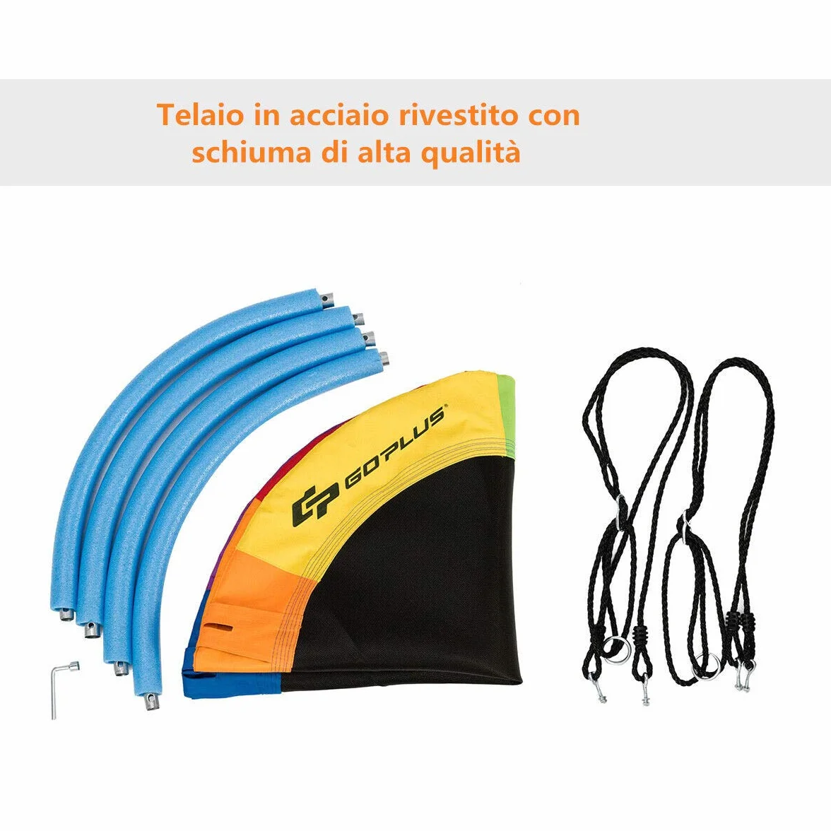 COSTWAY Altalena da Giardino a Nido per Bambini, Sedia Sospesa Giardino con Telaio in Metallo, Regolabile in Altezza 100-160 cm, per Adulti e Bambini, Portata 150 kg (Colorato)