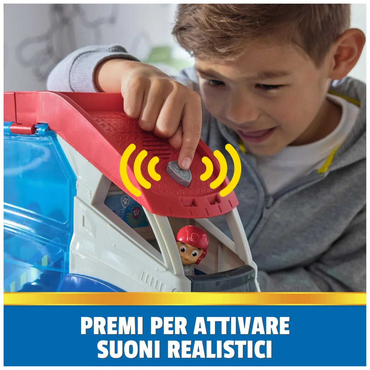 Paw Patrol, PAW Patroller trasformabile con lanciatore per veicoli, luci e suoni, personaggio di Ryder e quad giocattolo, Giocattoli per bambini e bambine da 3 anni in su