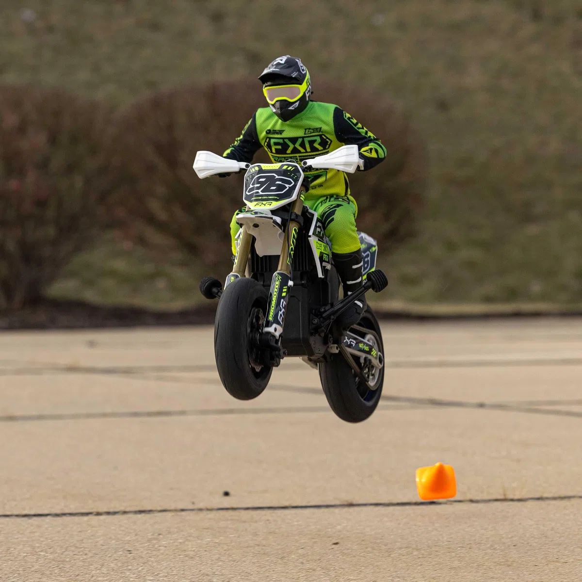 LOSI 1/4 Promoto-SM FXR Supermoto Moto telecomandata RTR con volano Stabi Ammortizzatore 3 modalità di guida senza spazzole trasmissione a catena frizione inclusa batteria e caricatore