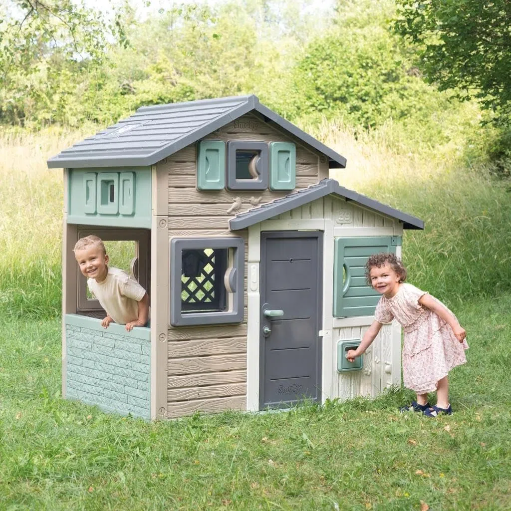 Smoby Casetta Green Evo Friends z plastiki recyklingowej dla dzieci od 2 lat