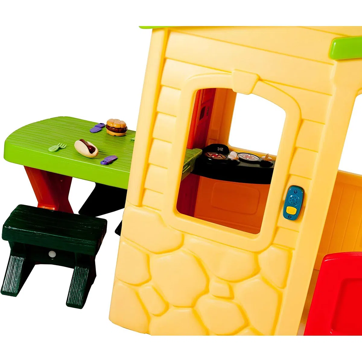 Little Tikes Casetta Picnic nel Giardino Gioco all'Aria Aperta 20 Accessori Campanello Interattivo con Effetti Sonori per Bambini 18 Mesi 5 Anni