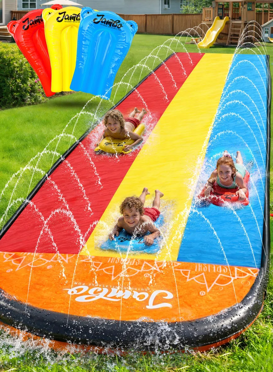 JAMBO Scivolo Acqua per Bambini da Giardino Esterno