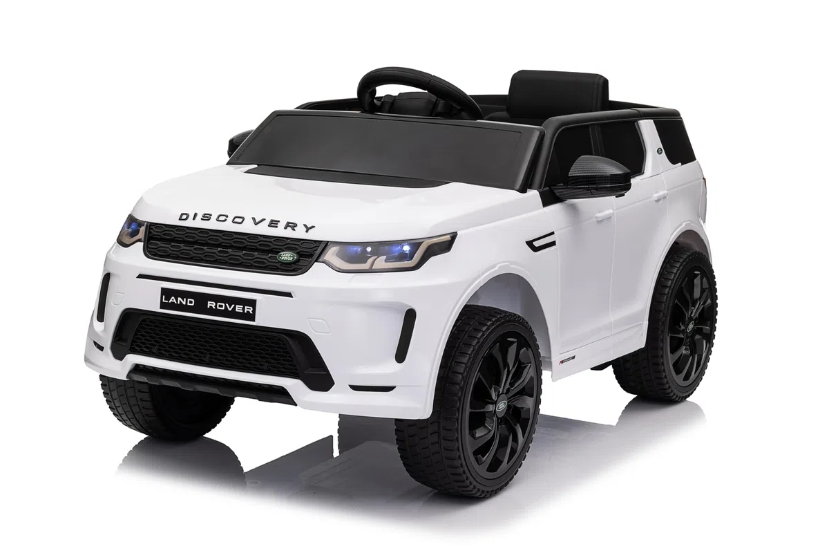 Baroni Toys Land Rover Range Rover Baby Car Elettrica Full Optional Bianca, Auto Telecomandata 12V, Carico 25 Kg