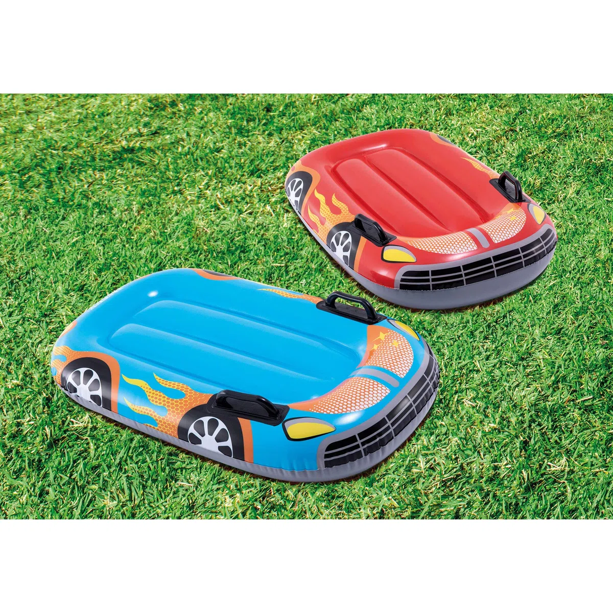 Intex 57167Ep Pista Gonfiabile Acquascivolo con 2 Piloti Auto da Surf e Spruzzatore Integrato per Bambini 6+