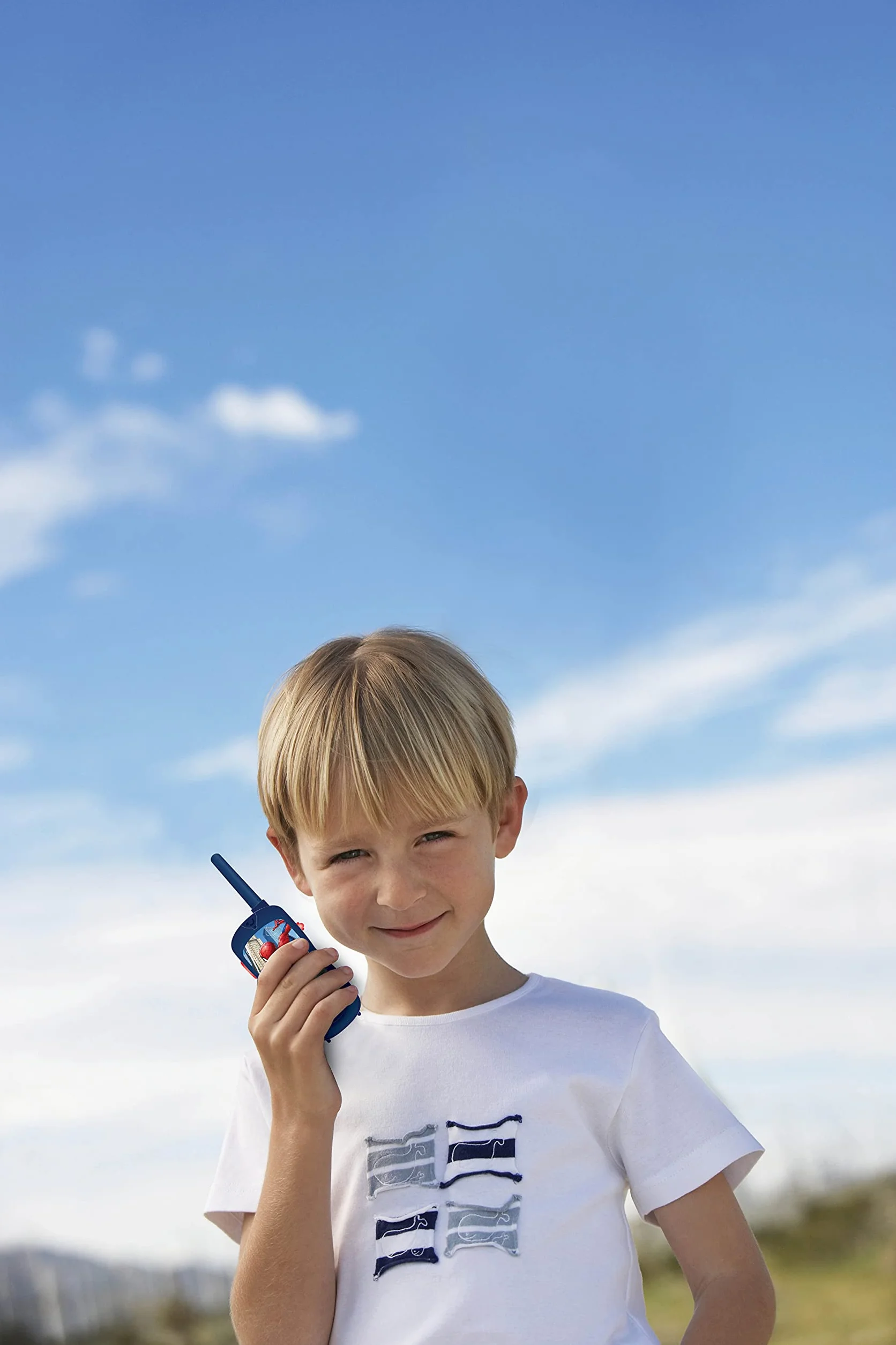 Lexibook, Spider-Man, Set avventuriero per Bambini, Walkie-Talkie 120m, Binocolo, Bussola, Torcia, Blu/Rosso, RPTW12SP