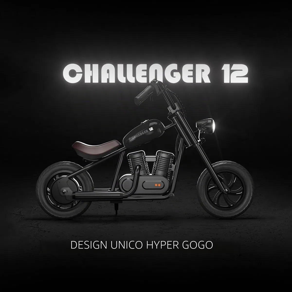 HYPER GOGO Challenger 12 Motocicletta elettrica per bambini 160W 8/12/16 KMH 12"