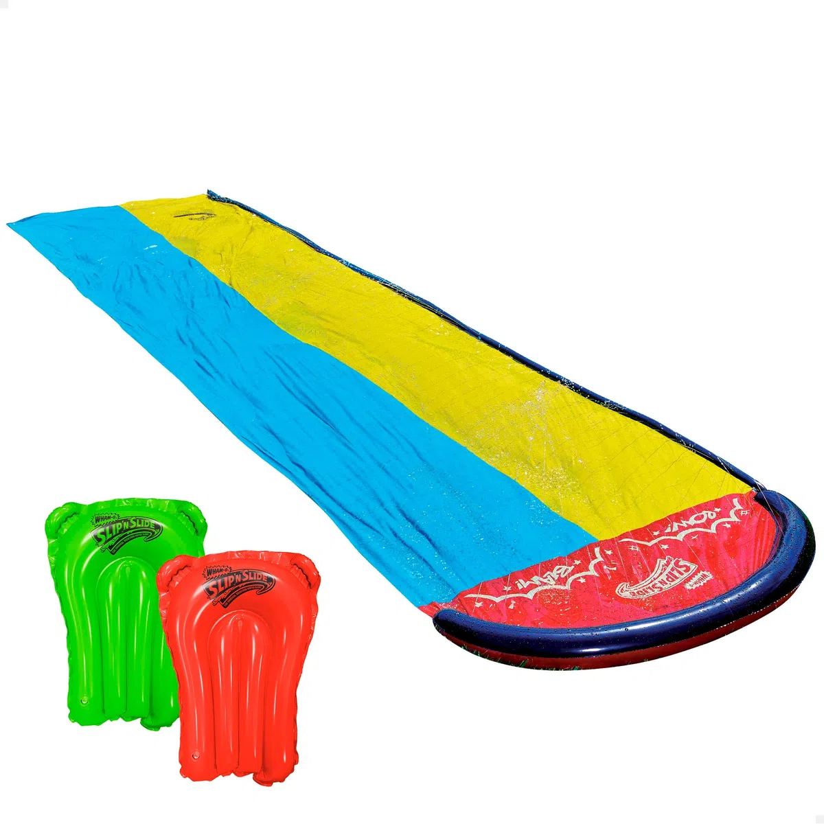COLORBABY Slip 'N Slide Pista Scorrevole Acqua 4,8 m con 2 Tavole da Surf Giochi Acqua Esterni