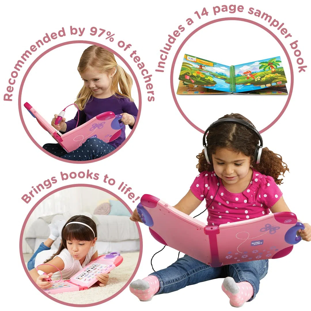 LeapFrog LeapStart 602153 - Libro elettronico, giocattolo educativo e interattivo per bambini e bambine di 2, 3, 4, 5, 6, 7 anni, colore: rosa