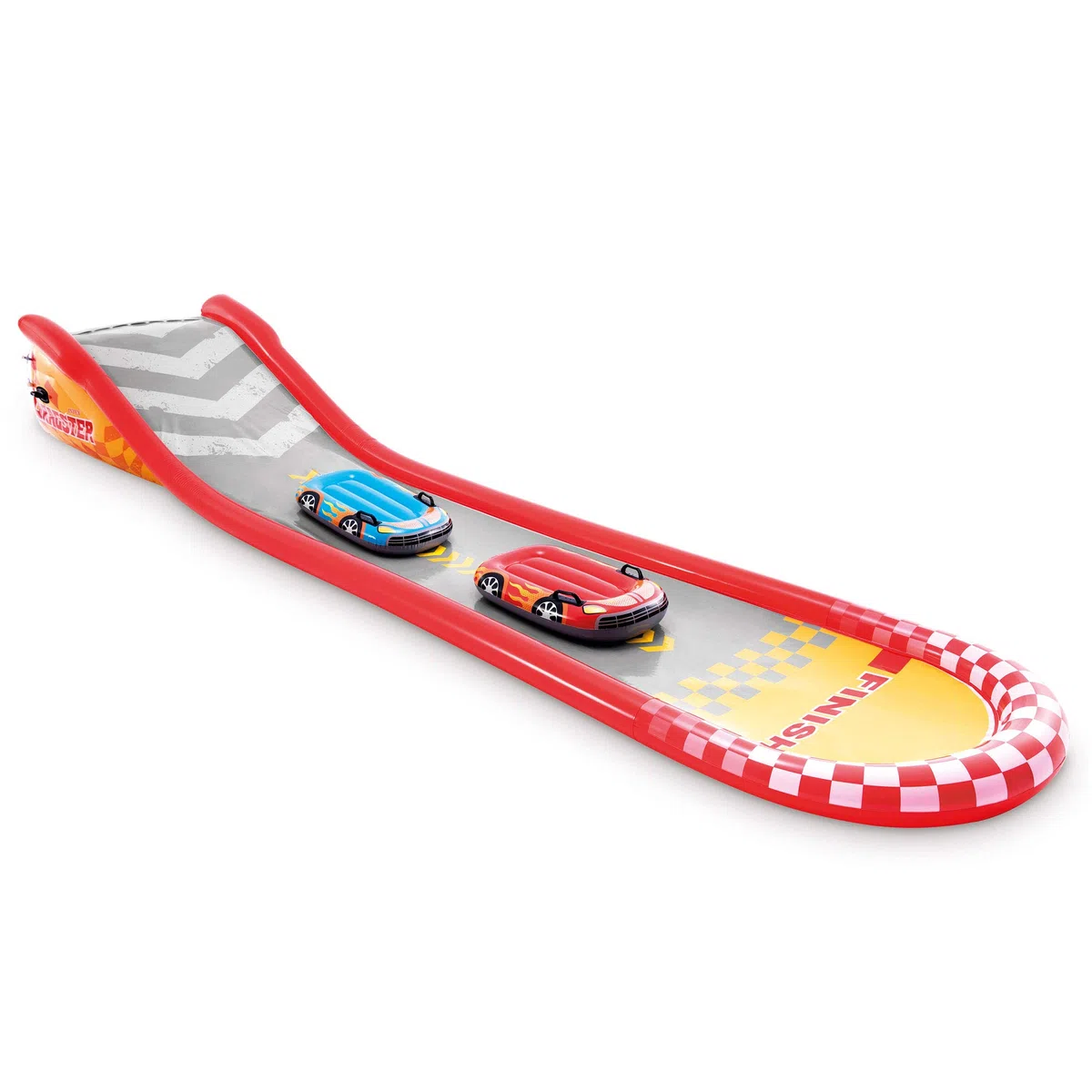 Intex 57167Ep Pista Gonfiabile Acquascivolo con 2 Piloti Auto da Surf e Spruzzatore Integrato per Bambini 6+