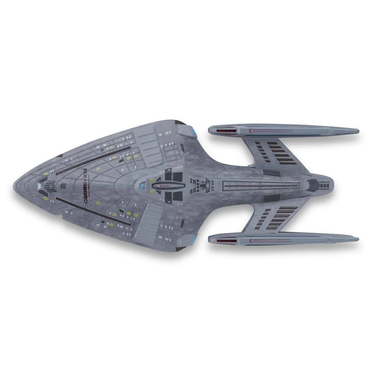 Eaglemoss Collections U.S.S. Prometheus NX-59650 Modello di astronave pressofuso argento