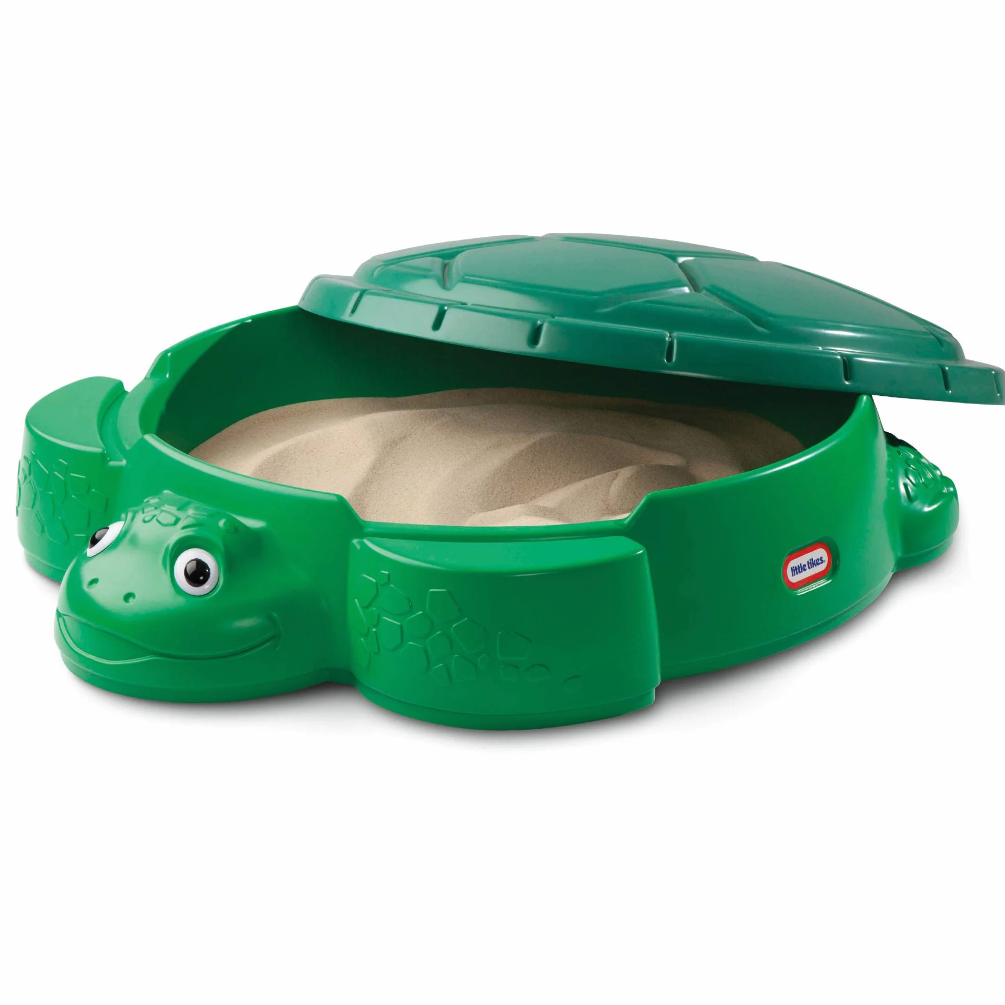 Little Tikes Tartaruga Sabbiera per Giardino, Sicura e Portatile, Funge Anche da Scatola per Immagazzinamento per Esteriori, Stimola la Creatività, Per Bambini dai 12 Mesi